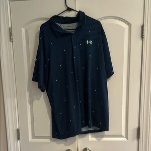 Under Armour Blue Athletic Polo Shirt